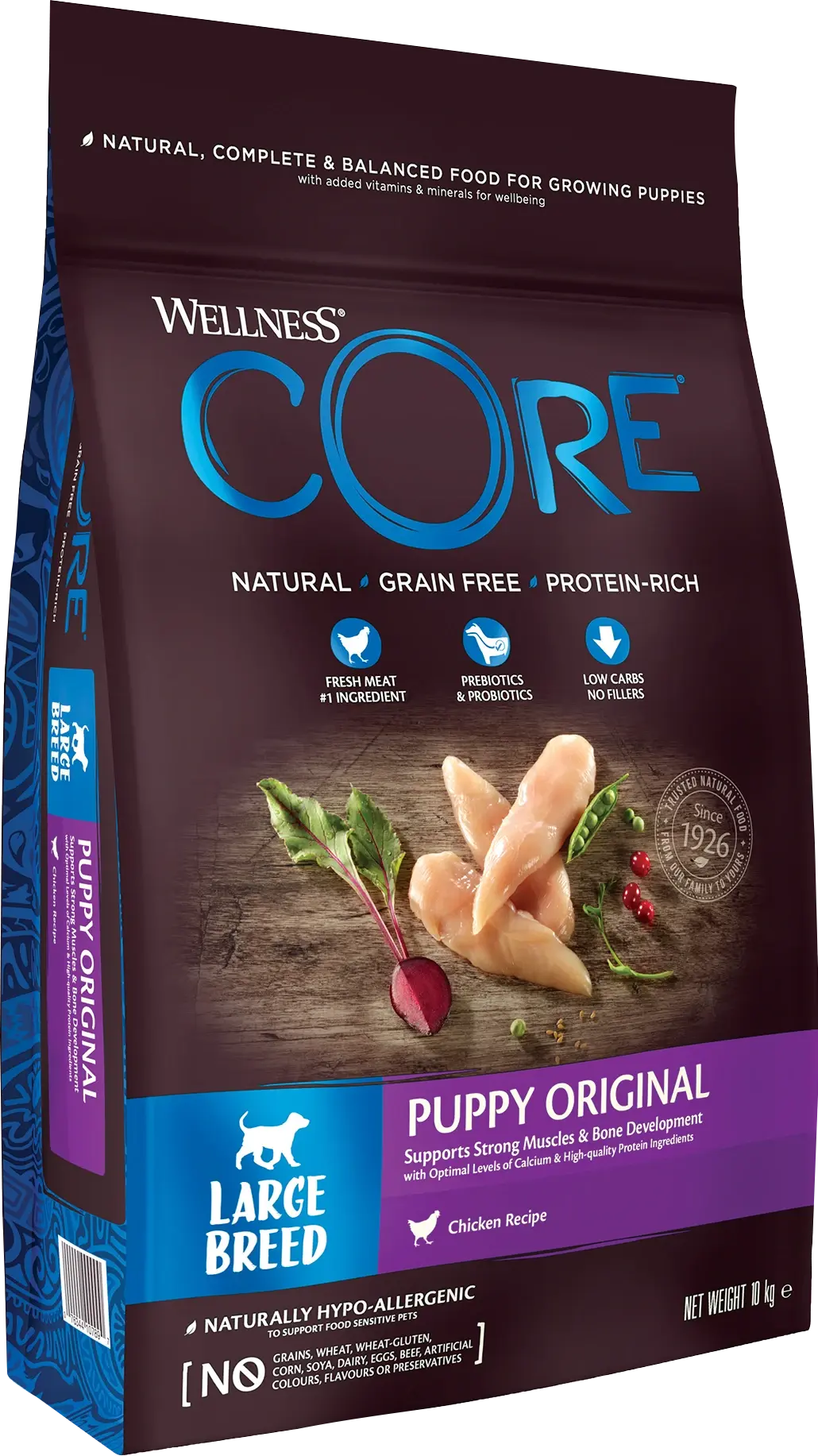 CORE Petfood Dog Puppy Original Large Breed kylling tørr 10 kg