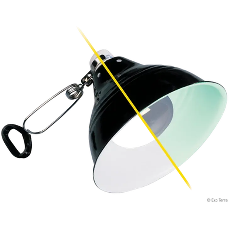 Exo Terra Glow Light - Porcelain Clamp Lamp + Glow Reflector