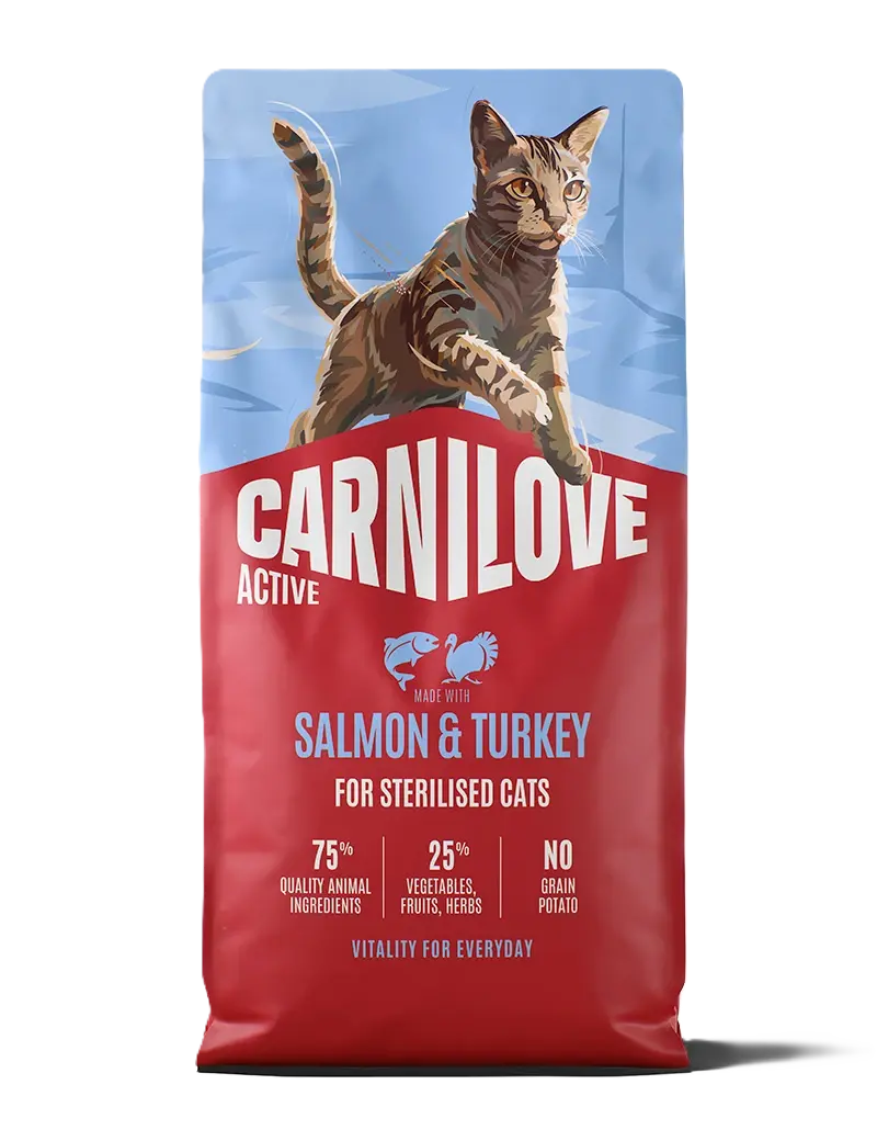 Carnilove Active Cat Laks & Kalkun for sterilisert voksenkatt av alle raser