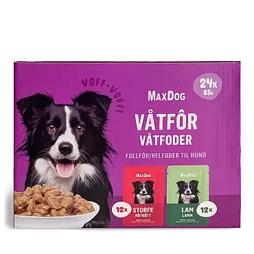 Våtfôr hund, 24-pk