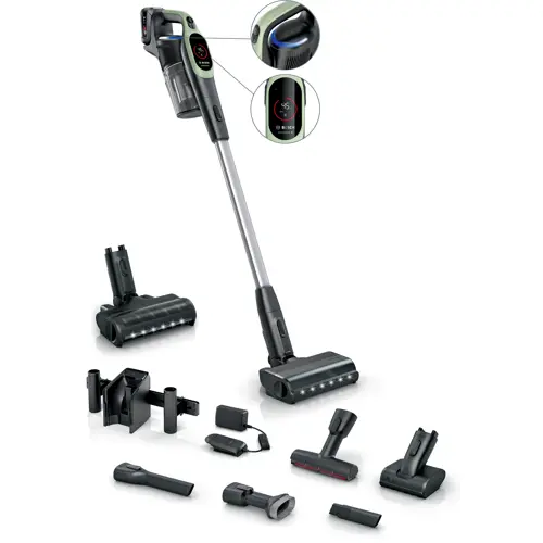 Bosch Genopladelig støvsuger, Unlimited 9, Grøn