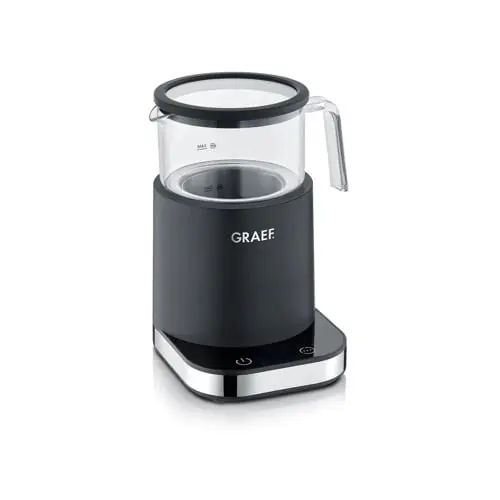 Graef Mælkeskummer Glas sort