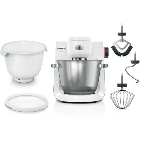 Bosch MUMS6EW18 Serie 6, Køkke nmaskine, 1600 W, Hvid, Børste