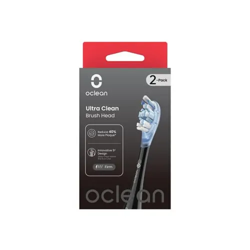 Oclean brush heads Ultra Clean 2-pak, Black