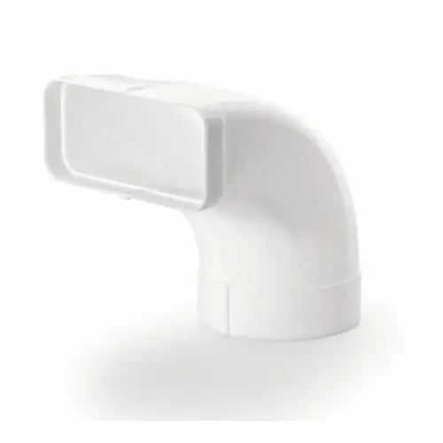 Silverline 90* bning med Rund/ flad adapter 150/89 x 222 mm.