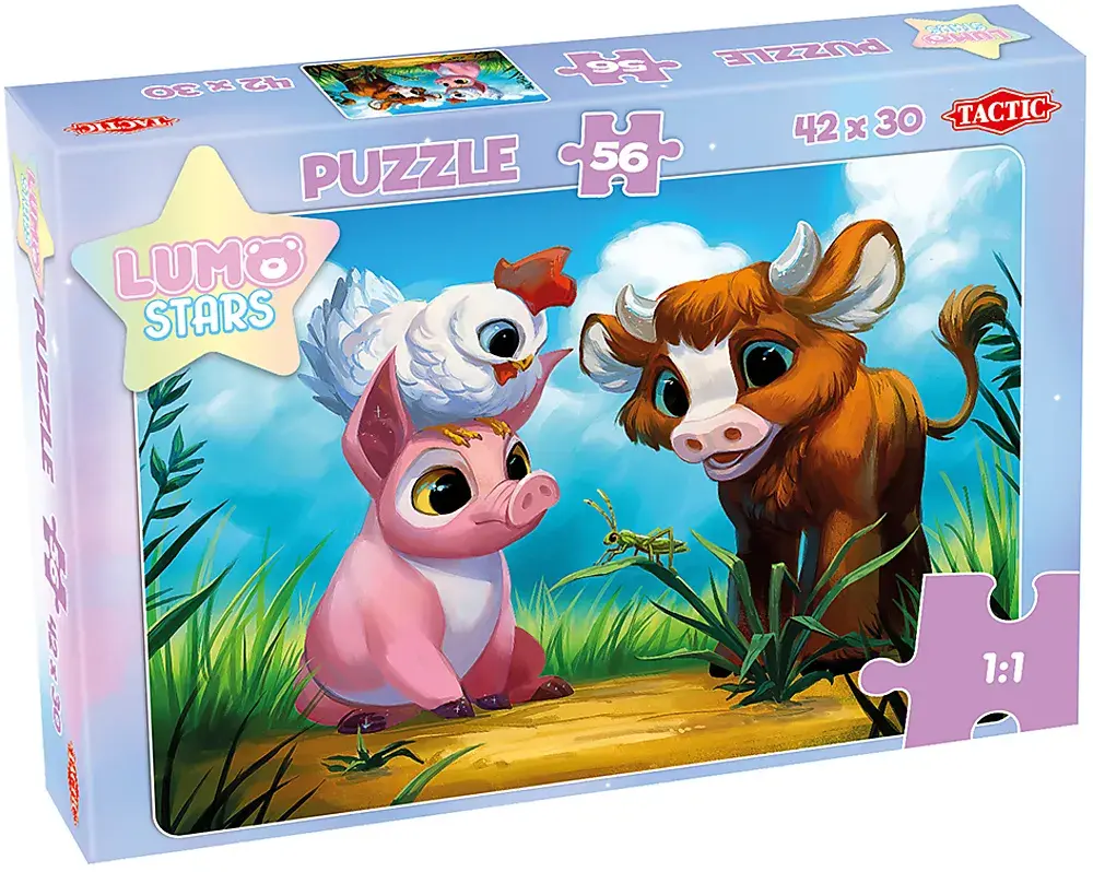 Puslespill 56 lumo on a farm