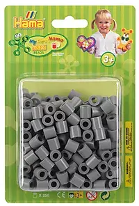 Perler Hama Maxi 250 stk grå