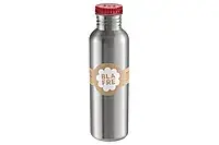 Stålflaske 750ml rød