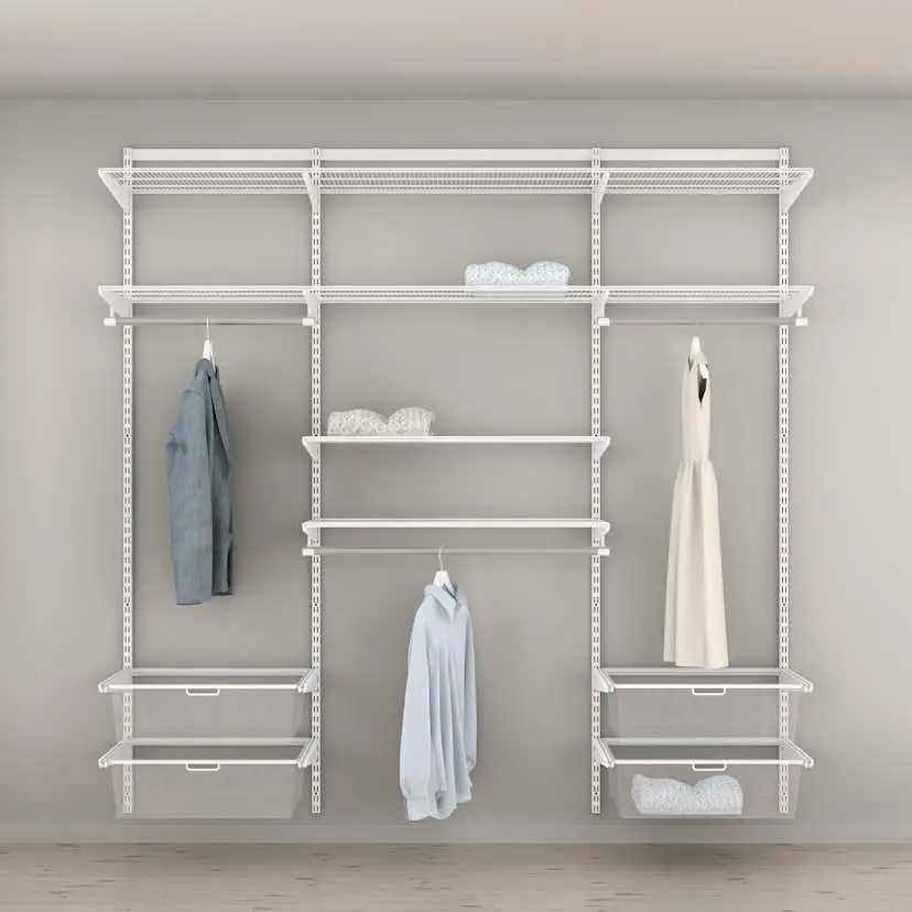 Garderobslösning Elfa Ready Solution Classic 10 Vit B: 2158 mm