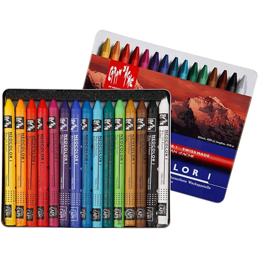 Fargekritt Creativ Company Neocolor i Ass Farger 10 cm 1 Pk