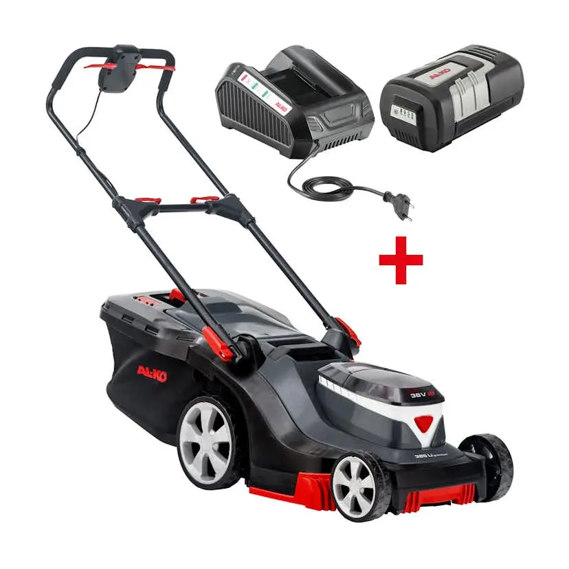 Gräsklippare AL-KO 385 Li Premium Batteridriven med Bioklipp och Uppsamlare