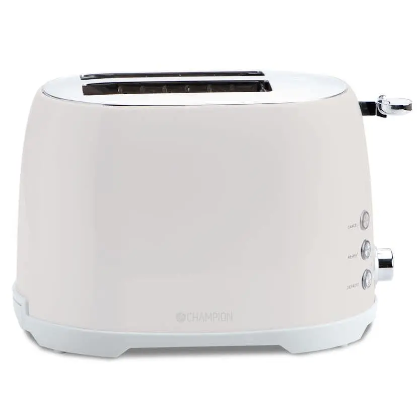 Brödrost Champion 2 skivor 800W BR610 Creme White Series