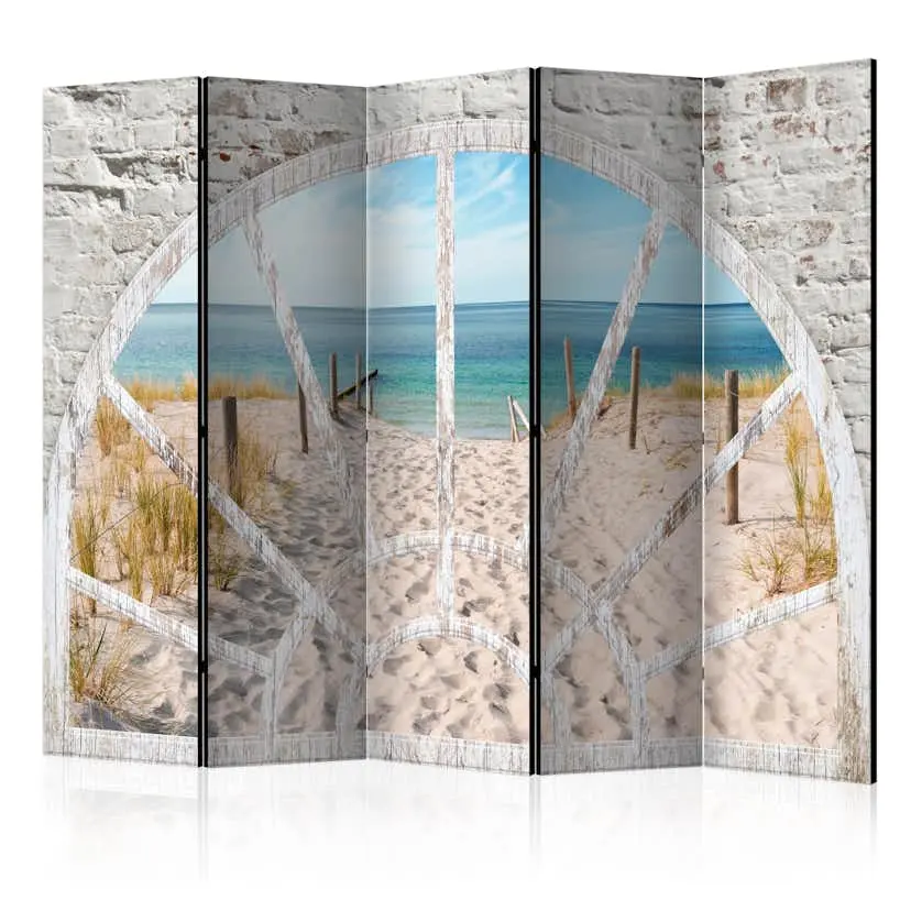 Rumsavdelare Skärmvägg Arkiio Window View Beach II 225x172 cm