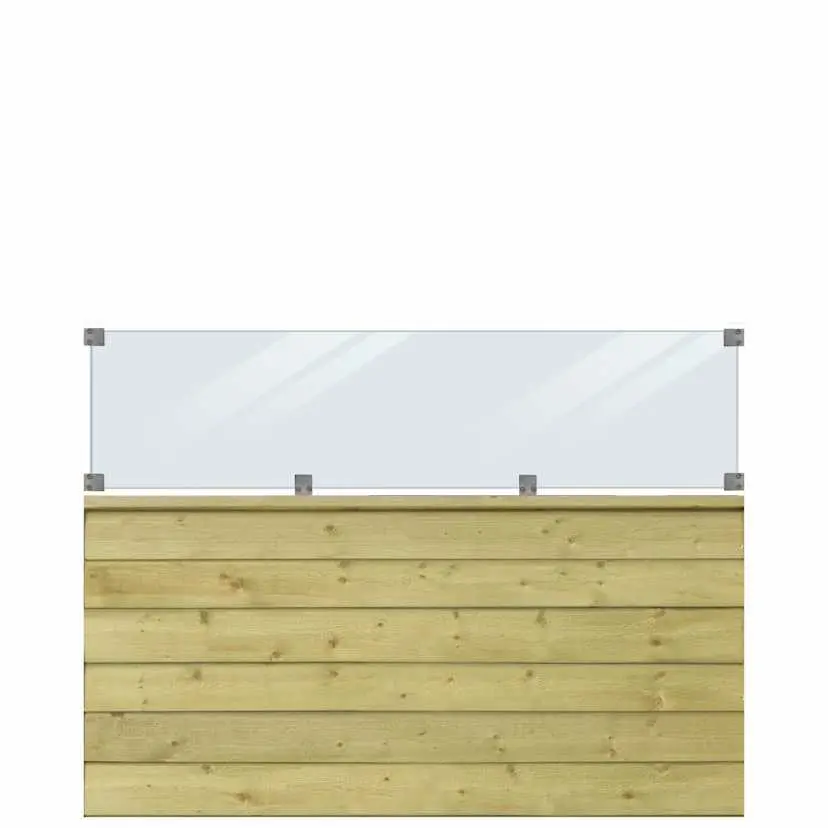 Levegg PLUS Klink med Glass 174 x 125 cm