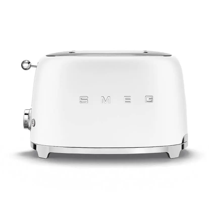 Brödrost Smeg TSF01WHMEU Mattvit med Extra Breda Fack