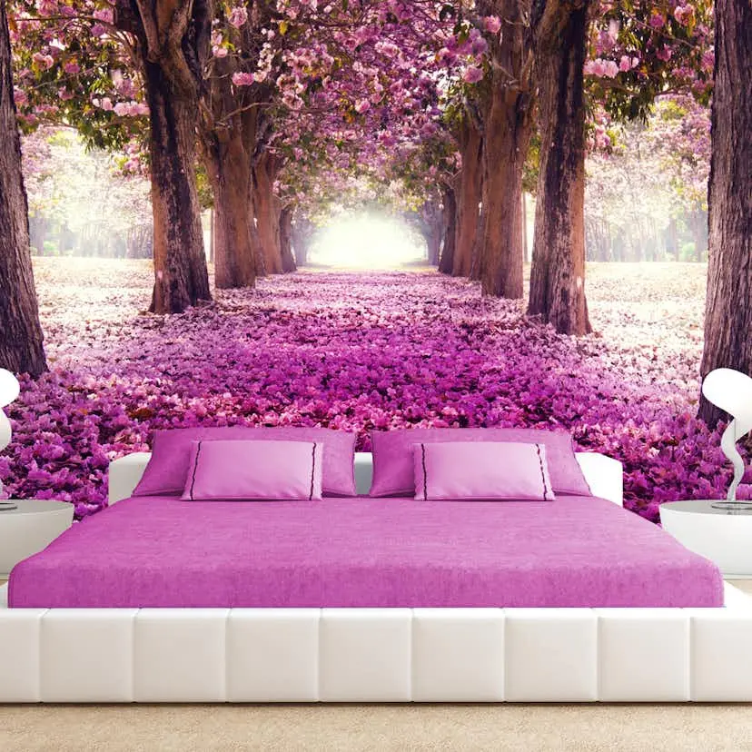 Fototapet Arkiio Självhäftande Pink Path