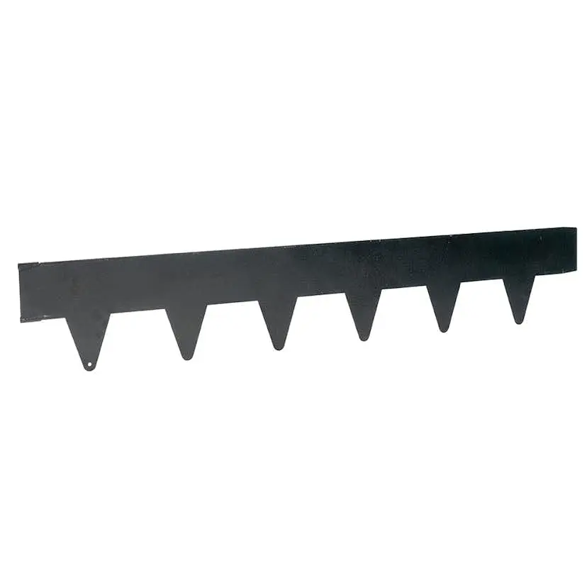 Kantbeskyttelse Skotte Garden Sort 26X100 cm 4-pk