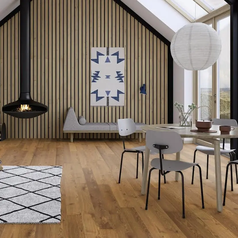 Parkett Boen Eik Semi Smoked Oljet 1-Stav