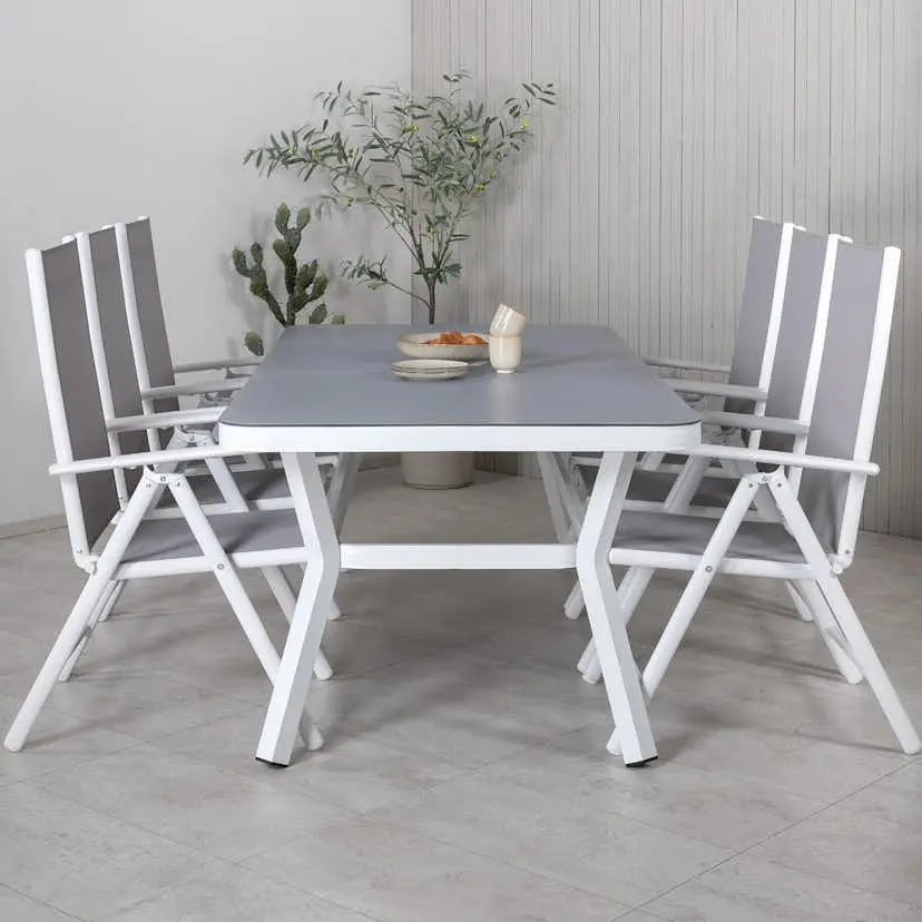 Spisegruppe Venture Home Virya 160x90 med 6 Break Spisestoler