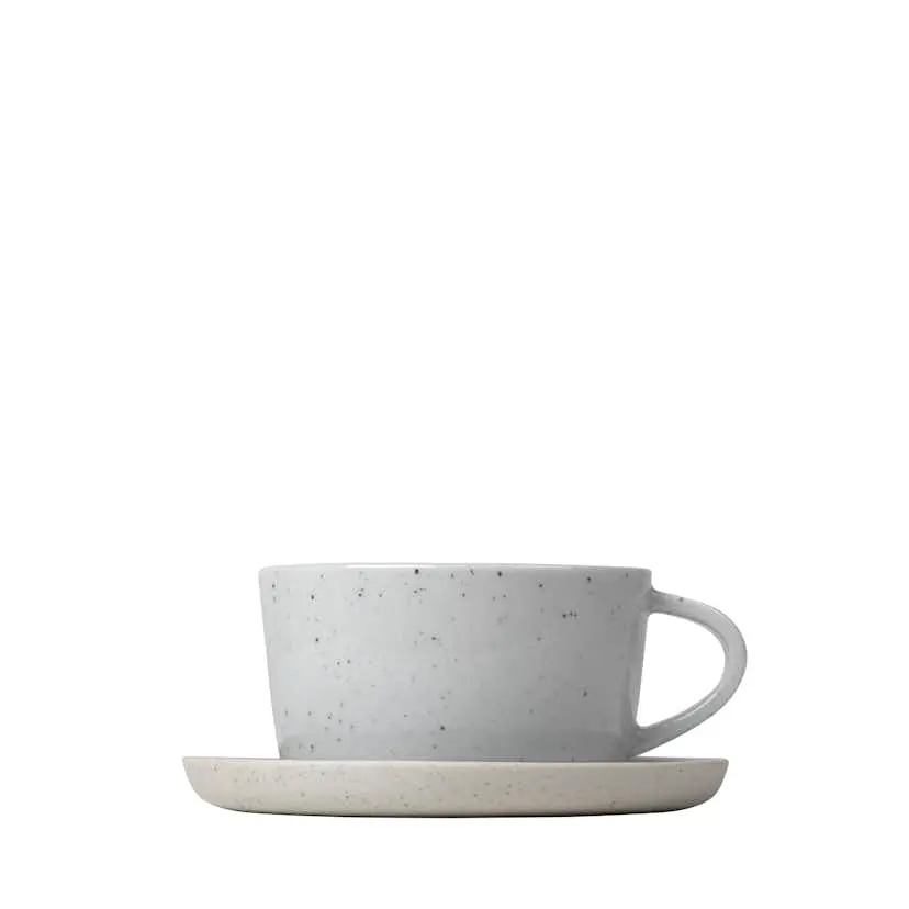 Kaffekoppar Blomus Salbo Stengods med Fat 2-pack