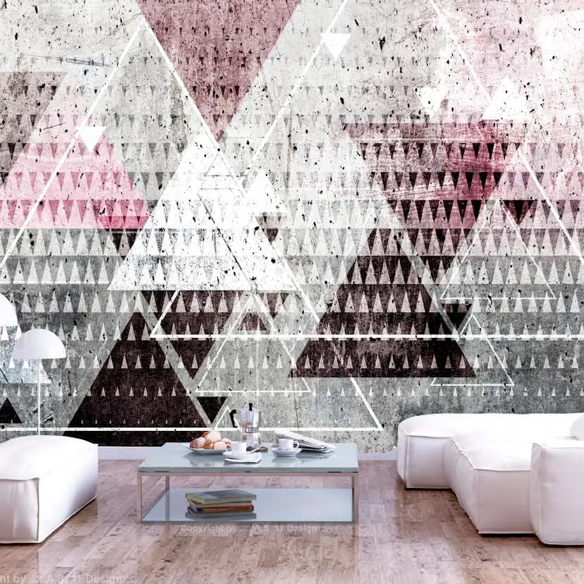 Fototapet Arkiio Självhäftande Triangles