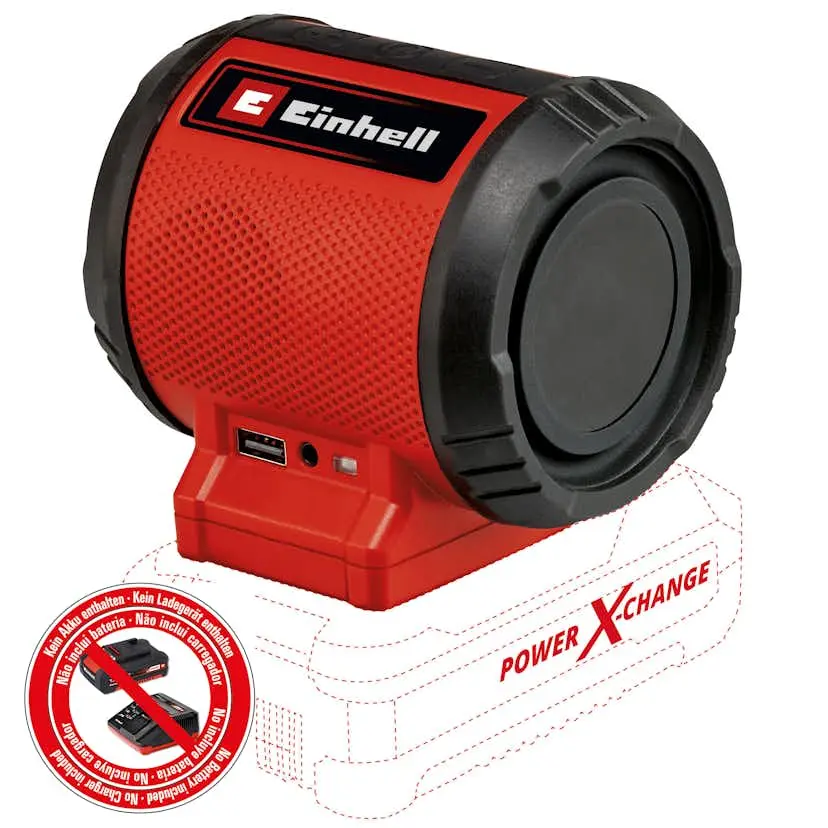 Högtalare Einhell TC-SR 18 Li BT - Solo Sladdlös utan Batteri