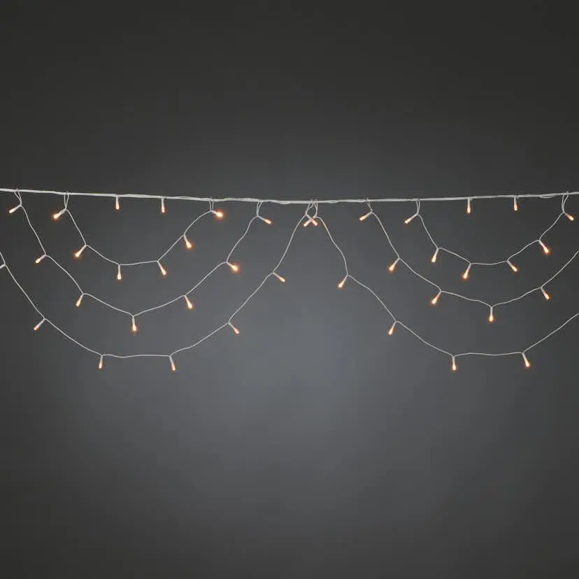 Istappsslinga Gnosjö Konstsmide Bågar 184L Amber LED