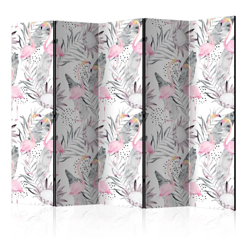 Rumsavdelare Skärmvägg Arkiio Flamingos and Twigs II 225x172 cm