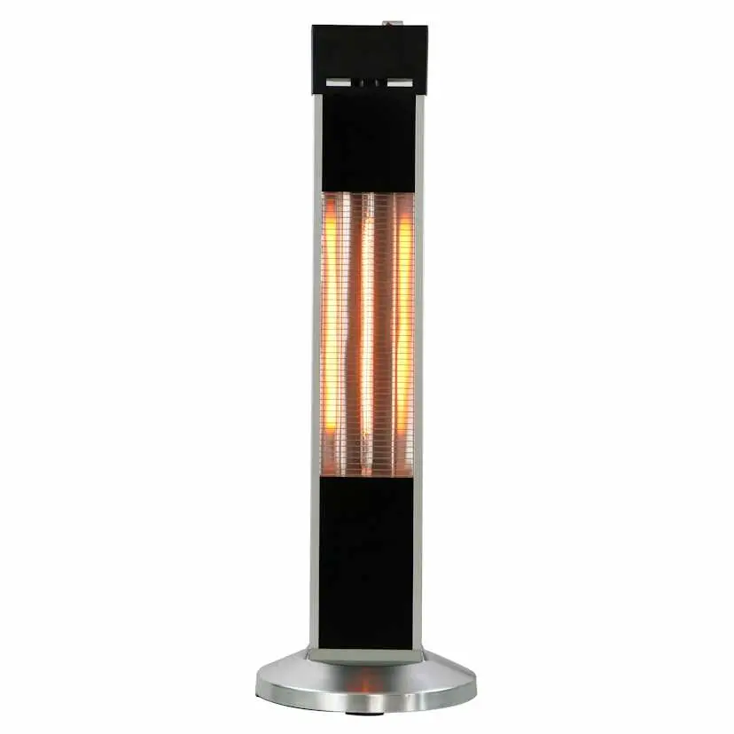 Terrassevarmer Home it Frittstående Sort/Aluminium 2000W