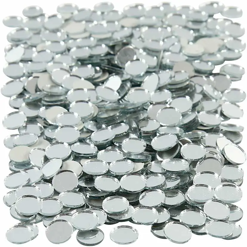 Speilmosaikk Creativ Company Rund 10 mm 500-Pk
