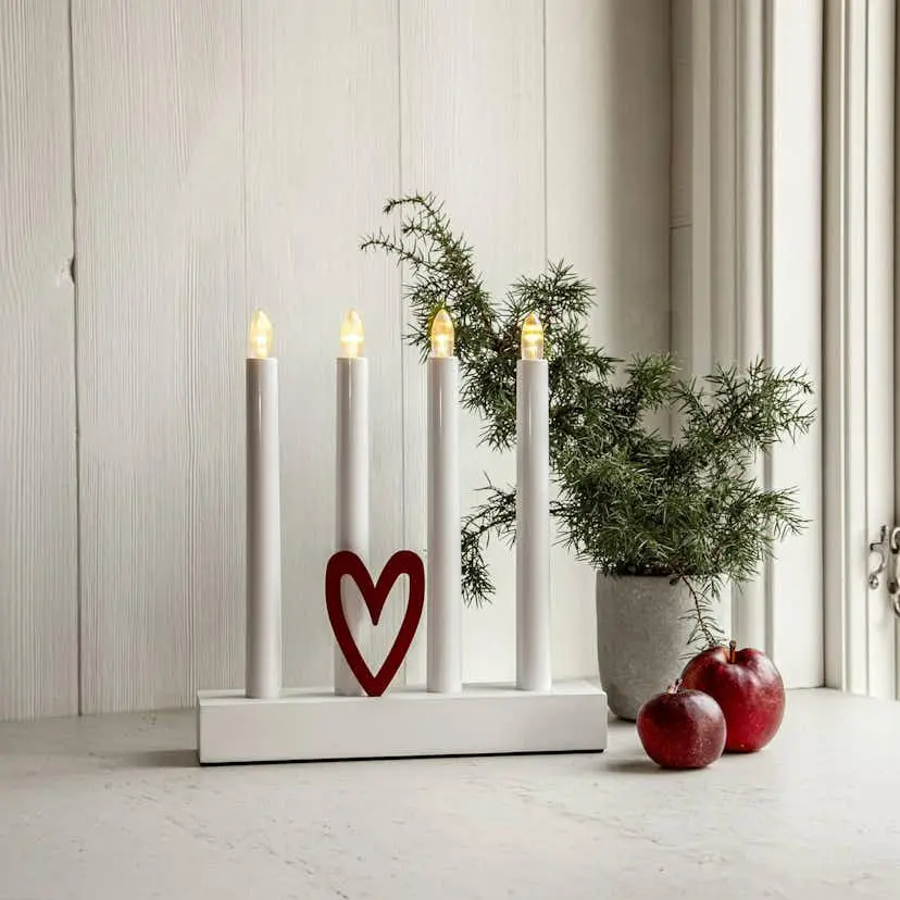 Adventstake Star Trading Hilma 4 Lys Batteridrevet