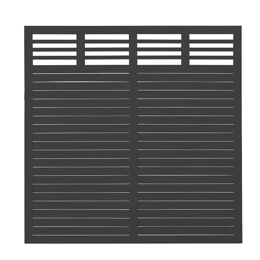 Gjerde PLUS Decora Grunnmalt Svart 180×180 cm