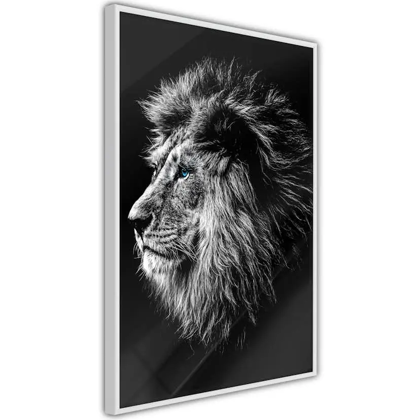 Poster Artgeist Affisch Blue-eyed Lion
