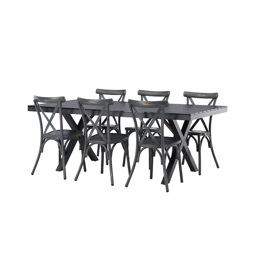 Matgrupp Venture Home Garcia Bord med 6 Tablas Stolar