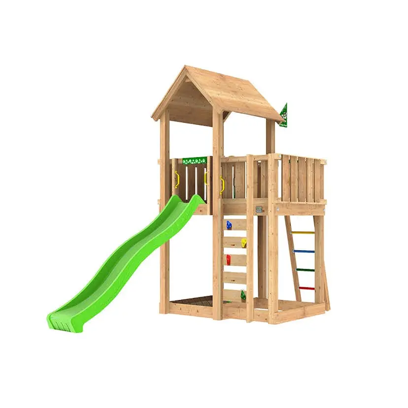 Lektorn Jungle Gym Mansion 2.1 Grön Rutschkana
