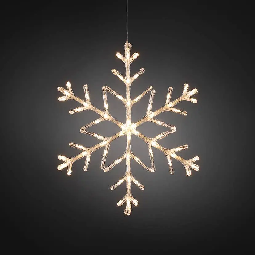 Dekorationsbelysning Gnosjö Konstsmide Snöflinga 60 st LED