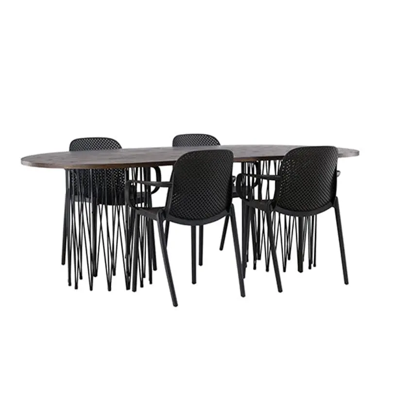 Matgrupp furniture/fashion Stone med 4 Baltimore Stolar