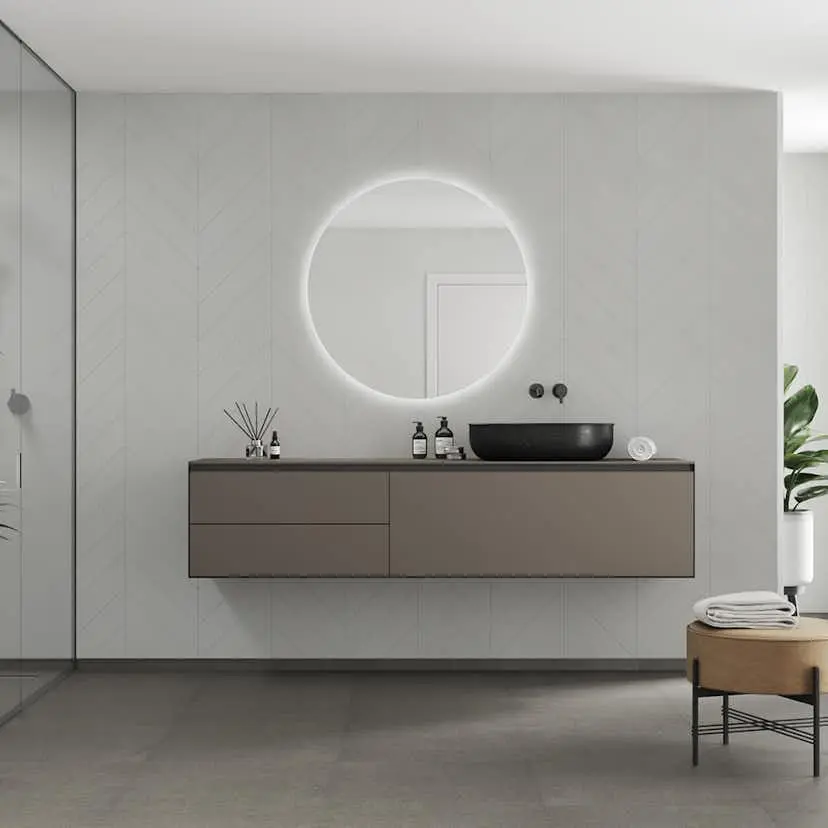 Våtrumsskiva Fibo 2145-M78 S Grey Cement 10x620x2400 mm
