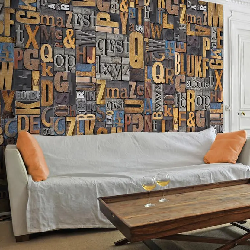 Fototapet Arkiio Verbal puzzle 50x1000 cm