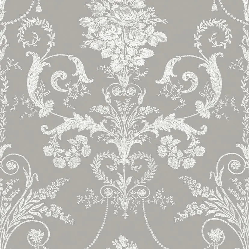 Tapet Laura Ashley Josette Steel 113383 EasyUp, Mönstrad