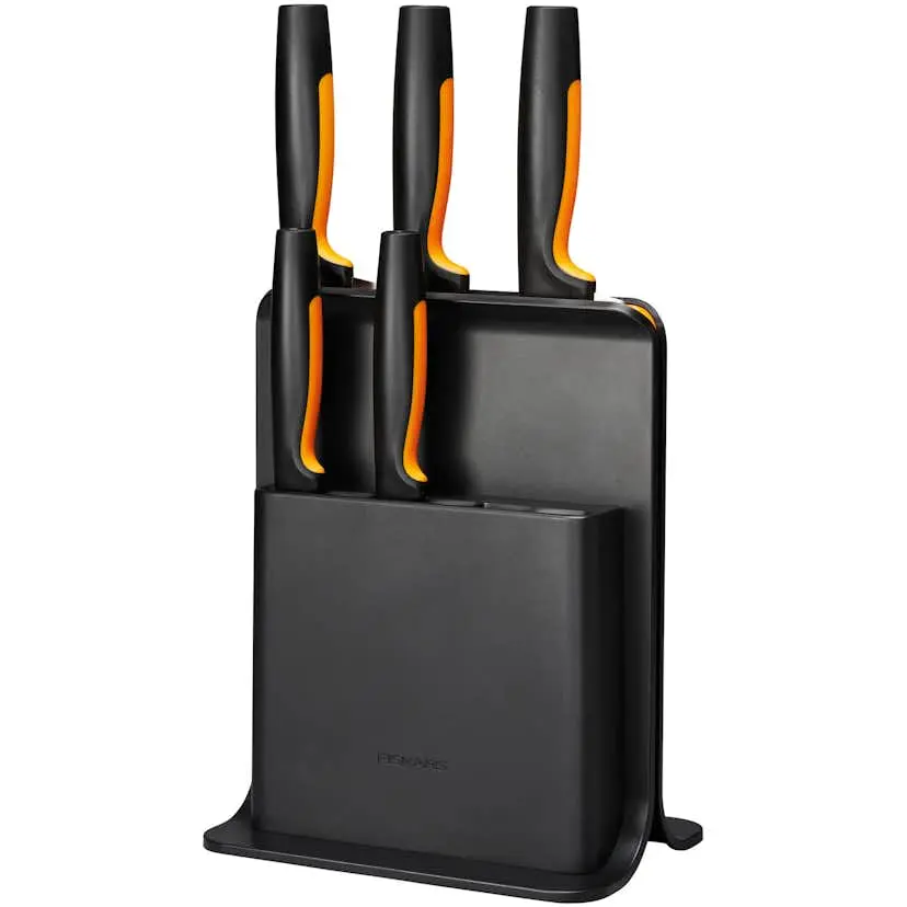 Knivblock Fiskars Functional Form i Plast Inkl 5 Proffessionella Knivar