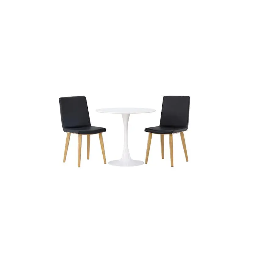 Matgrupp Venture Home Hamden Ø80 cm med 2 st Today stolar