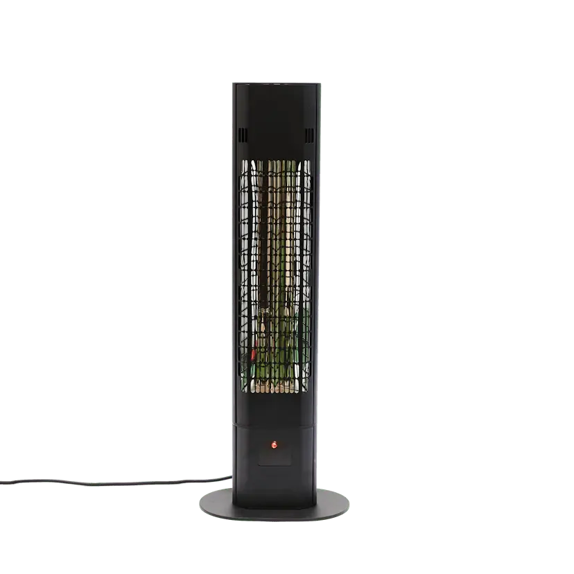 Terrassvärmare HORTUS 1800W Golvmodell inkl. Fjärrkontroll Svart
