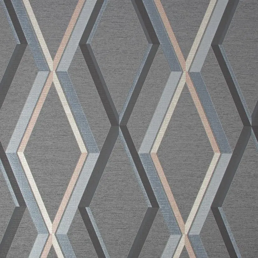 Tapet Superfresco Easy Prestige Geo Charcoal Svart