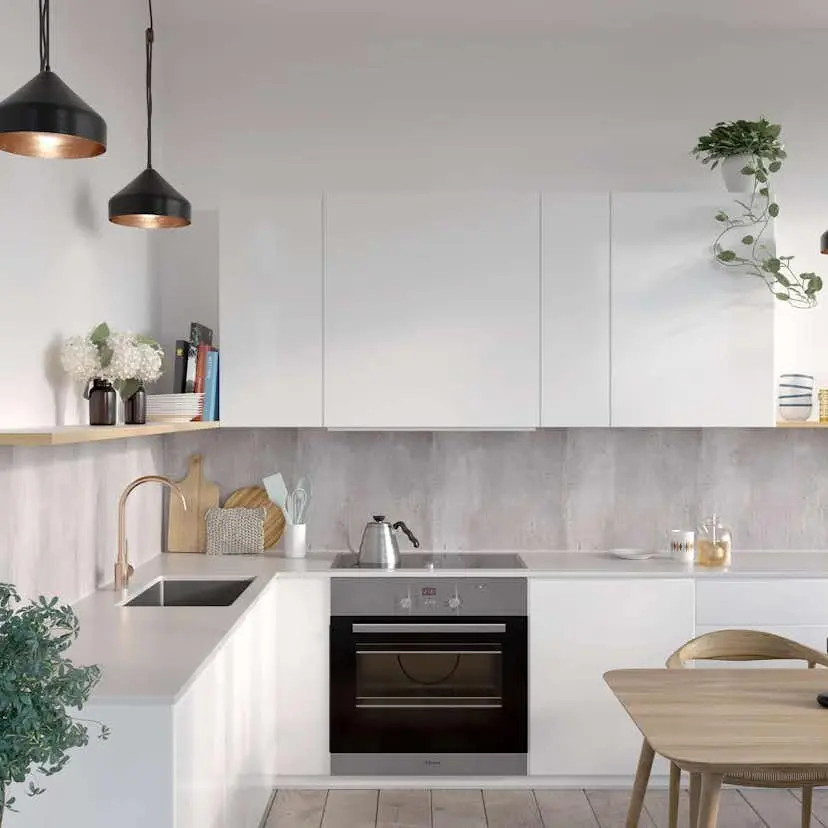 Kitchen Board Fibo 2204 K00 S Cracked Cement