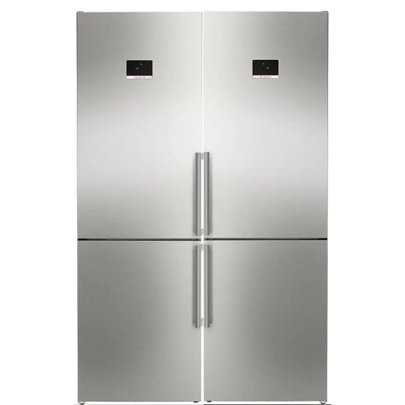Kombiskåp Kyl/frys Bosch 2 st KGN367ICT Serie 4 186cm Otroligt Tysta Rostfri