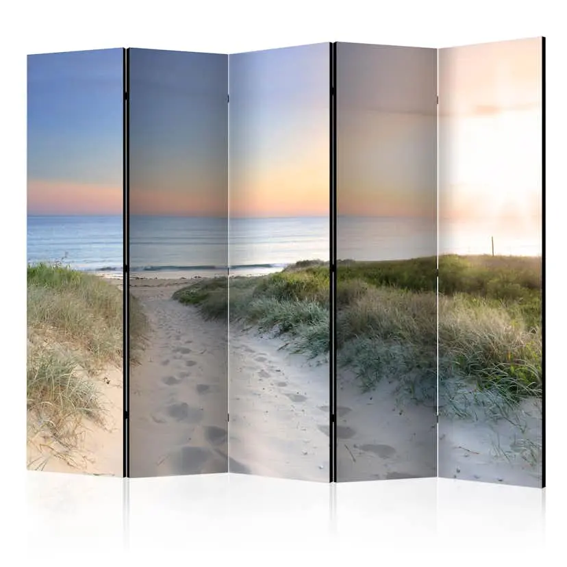 Rumsavdelare Skärmvägg Arkiio Morning Walk on the Beach II 225x172 cm