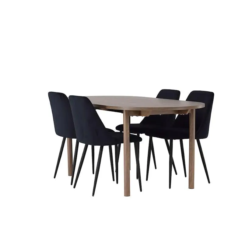 Spisegruppe Venture Home Andy med 4 Night Stoler