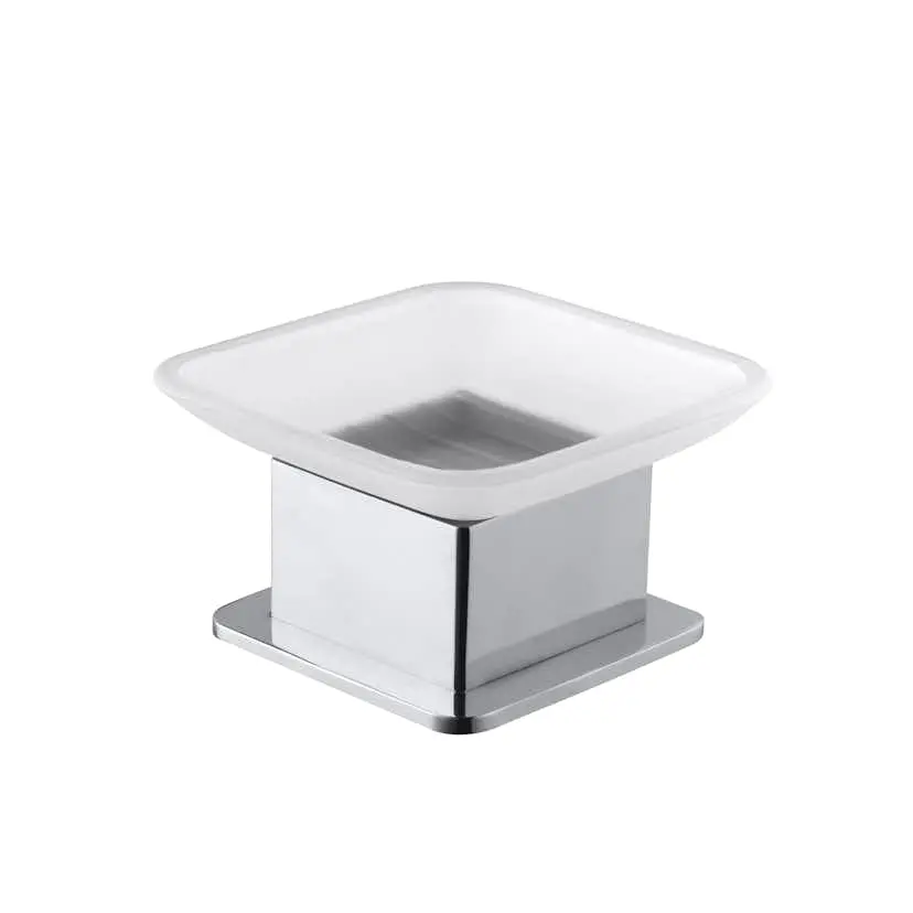 Tvålkopp Bemeta Fristående Krom/Glas