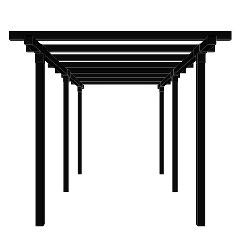 Pergola PLUS Cubic Dobbel 2 Moduler